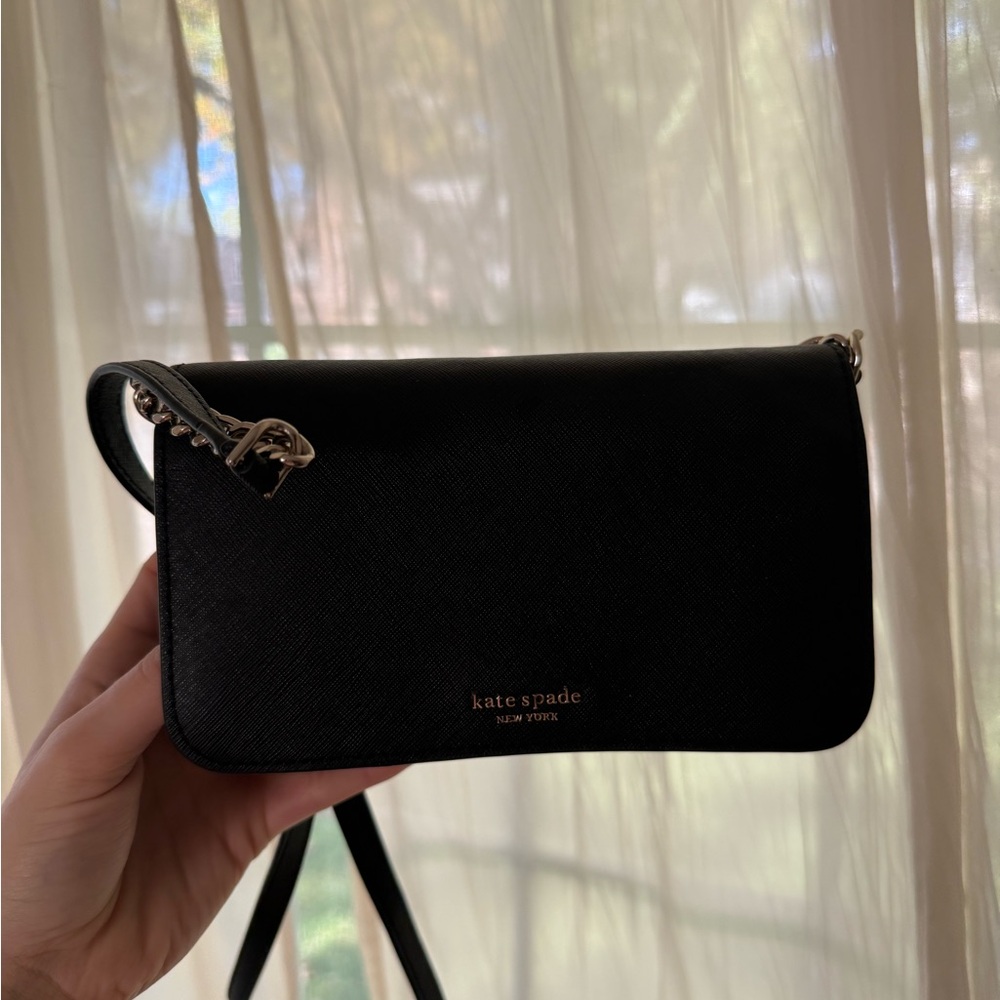 Kate Spade Sleek Black Crossbody Bag
